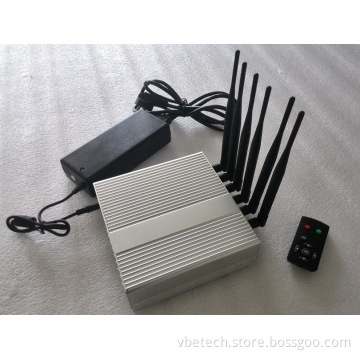 6 Bands Infrared Remote Controlled Mobile Signal Jammer, 4G Signal Jammer, Signal Blocker,